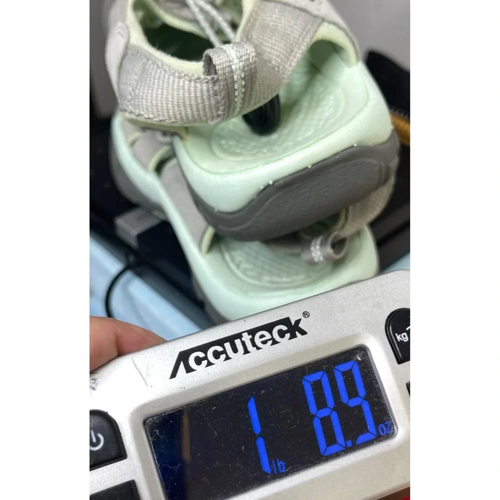NWOB Keen Newport H2 Womens 9.5 Gray Green Waterproof Sandals Hiking Water Sport